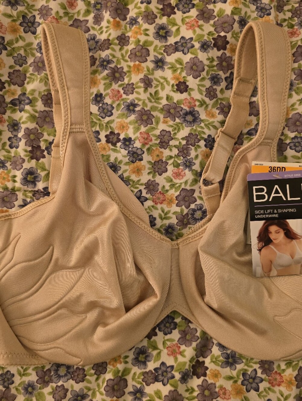 Bali Women's Smooth Beige Full-Coverage Bra Size 36DD